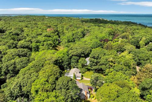 Falmouth House | 1 Story Family Home Half Mile to Beach with Patio , Grill, Office with Twin Beds, Peaceful Wooded Setting, Spacious Driveway, Garden Views, Walk to Shore, Perfect Cape Cod Getaway for Families