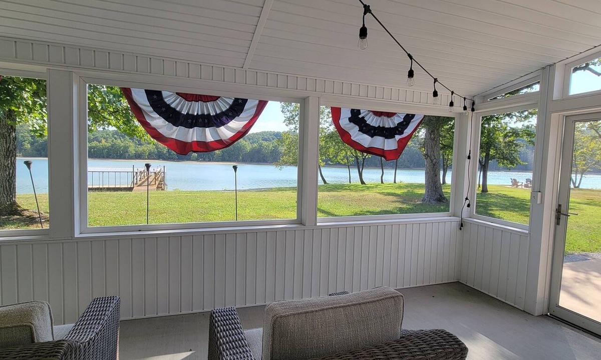 Dandridge Apartment | 20% Off Lakefront Tiny Bird Dock, Hot Tub, Firepit, Boat House, ParkLike Setting