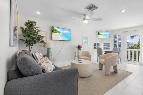 Mid Island Apartment | 21591 Waterfront Duplex Right Unit With Pool and Spa condo
