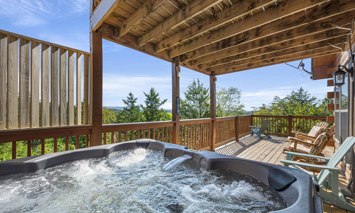 Sevierville Cabin | Avail July 10-15! Smoky Mtn. View Cabin with Hot Tub 3br-3ba - Game Room