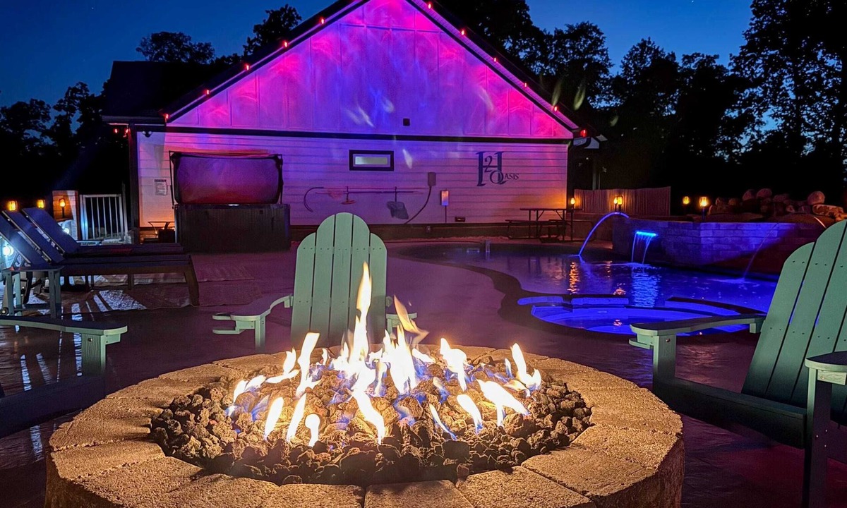 Sevierville Cabin | Backyard Pool Oasis | Mountain Views | Hot Tub