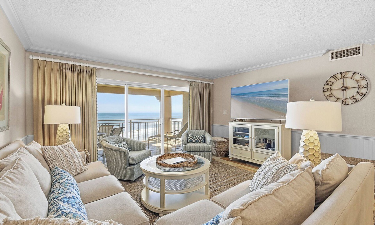 New Smyrna Beach Condo | 🌊Beachfront Stunner | Panoramic Ocean Views | Great Amenities | Sandpiper 514🌊