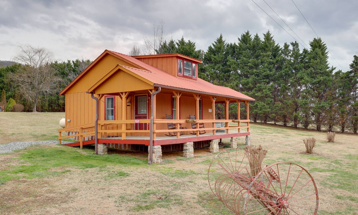 Hot Springs Cabin | Blue Ridge Hideaway! Cabin w/River Access & Views