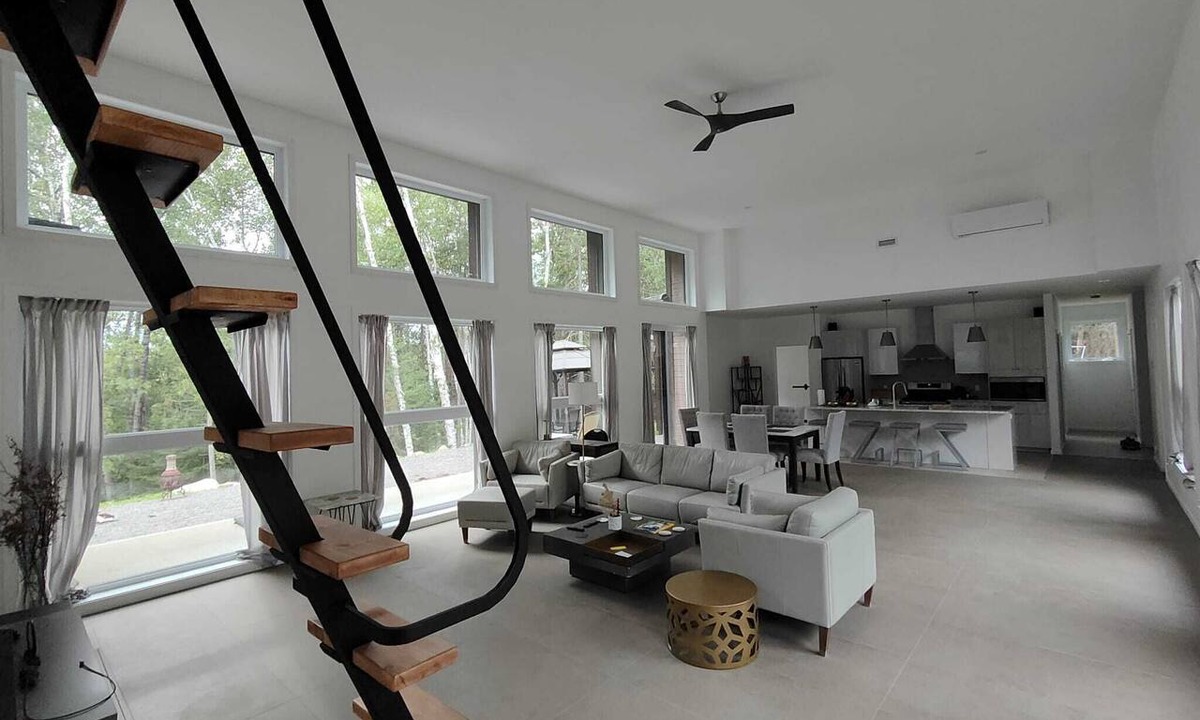 Nominingue House | Expansive Lakefront modern retreat nestled by nature, huge windows ,4 bedroom