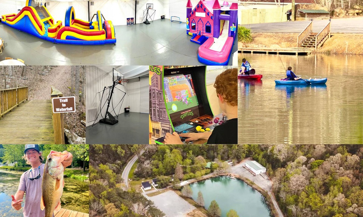 Albertville House | Fox Cabin: Arcade, Inflatables, Fishing & More!