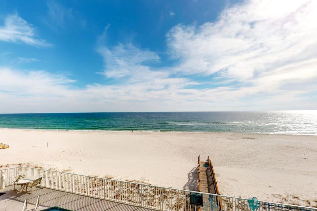 Ono Island House | Inviting Gulf-front condo In Perdido Key with waterfront pool hot tub and oceanfront balcony