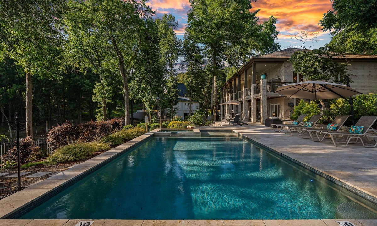 Mooresville House | Lake Effect by SoCharm | Pool & Spa, Waterfront