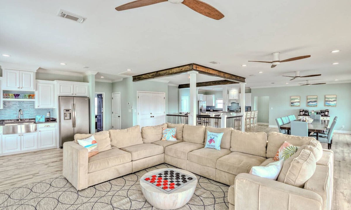 Fort Morgan House | Large Beach Home Sleeps 15–24 | Swim-Up Bar & Pool