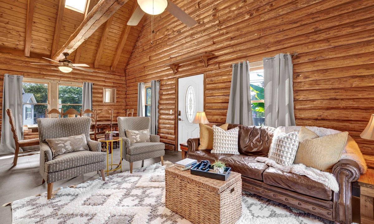 Mayhew Cabin | “Logged Out”- Log Cabin Rental