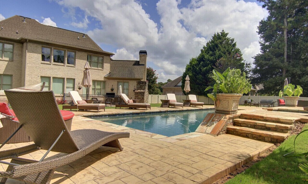 Lawrenceville House | Luxury Estate Saltwater Pool, Theater & Sleeps 16