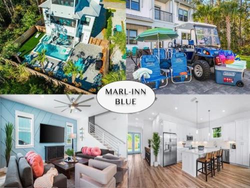 Miramar Beach House | Marl-Inn Blue - Villas of Frangista-Private Pool