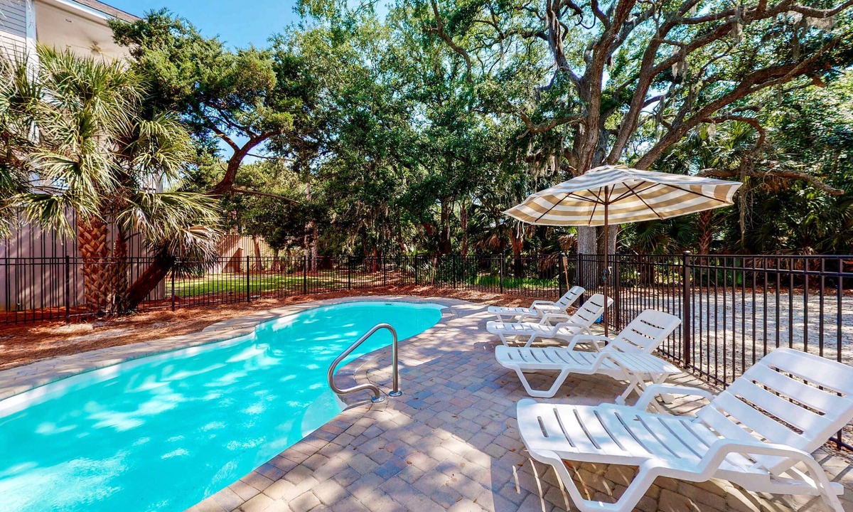 Edisto Island House | Ocean-view dog-friendly home across street from beach with private pool, W/D, AC