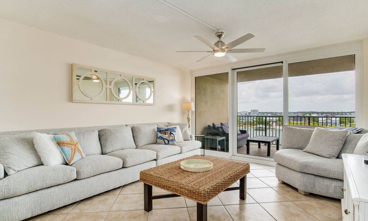 Orange Beach East Condo | Orange Beach - Old River Views - Boat Slips - 2BR Bayside Condo
