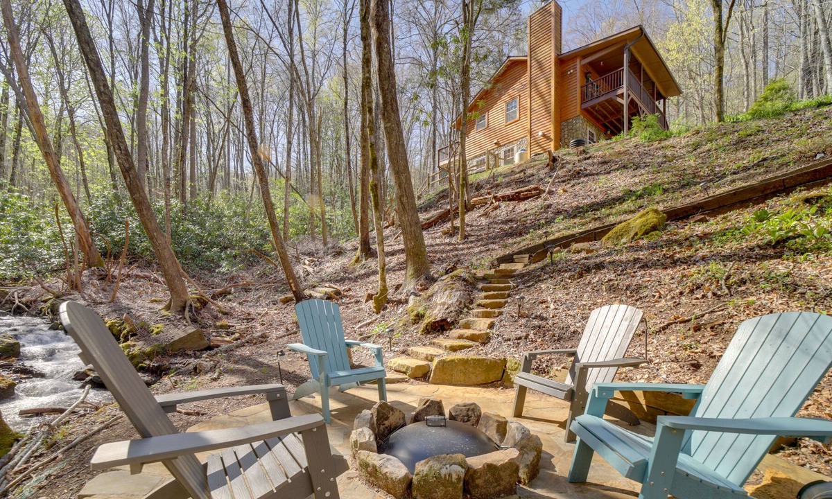 Sylva Cabin | Peaceful Sylva Cabin w/ Mtn Views & Creek!