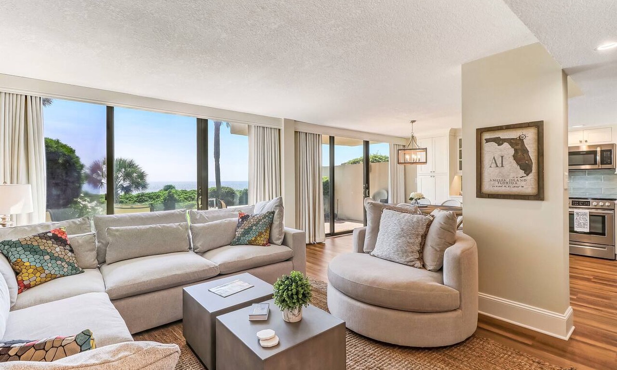 Fernandina Beach Condo | Renovated Oceanfront Condo with Ground-Level Patio on Amelia Island