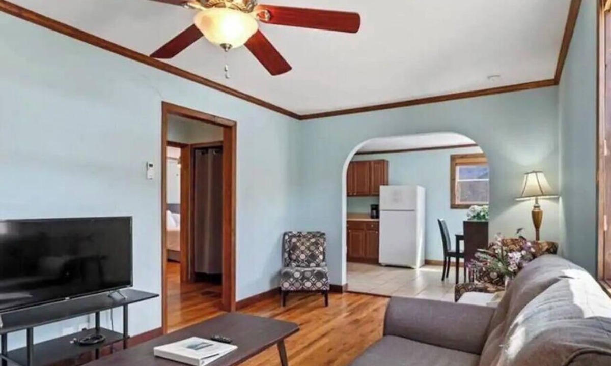 Hot Springs Apartment | Reopened since Helene! Stay right in the heart of Hot Springs, NC