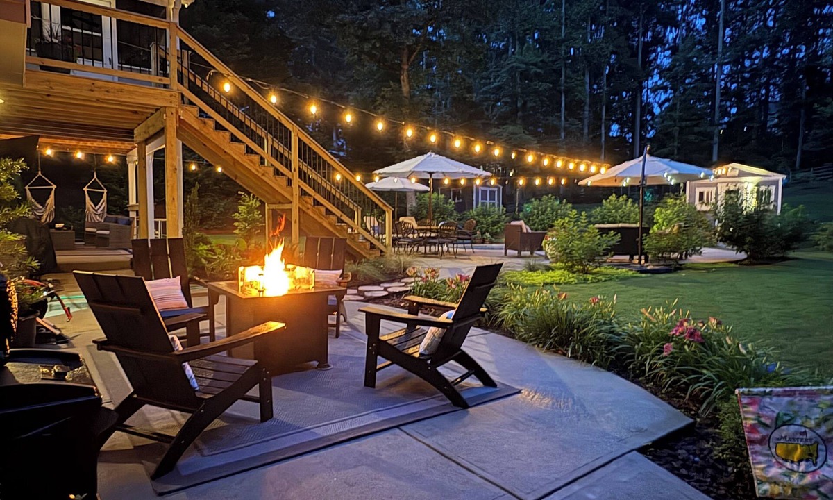 Powder Springs House | Resort Style Amenities Pool, Fire Pit, Porch, Recreation Area & Near LakePoint