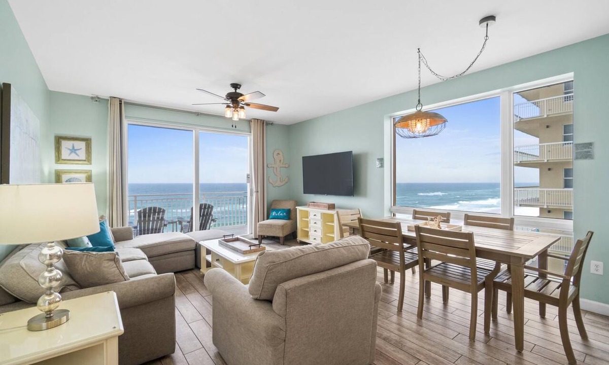 West Panama City Beach Condo | Splash 501W-B - Beachfront, Private Beach - Water Park, Pools, Free Activities