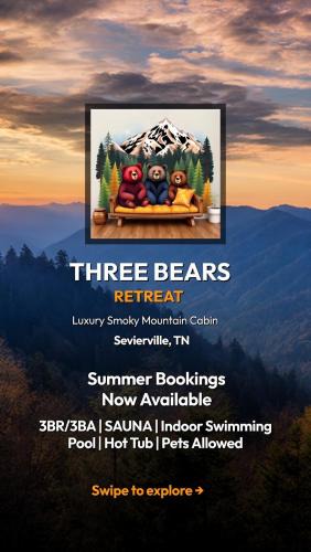 Sevierville House | Spring Break Cabin Indoor Pool Minutes to Dollywood