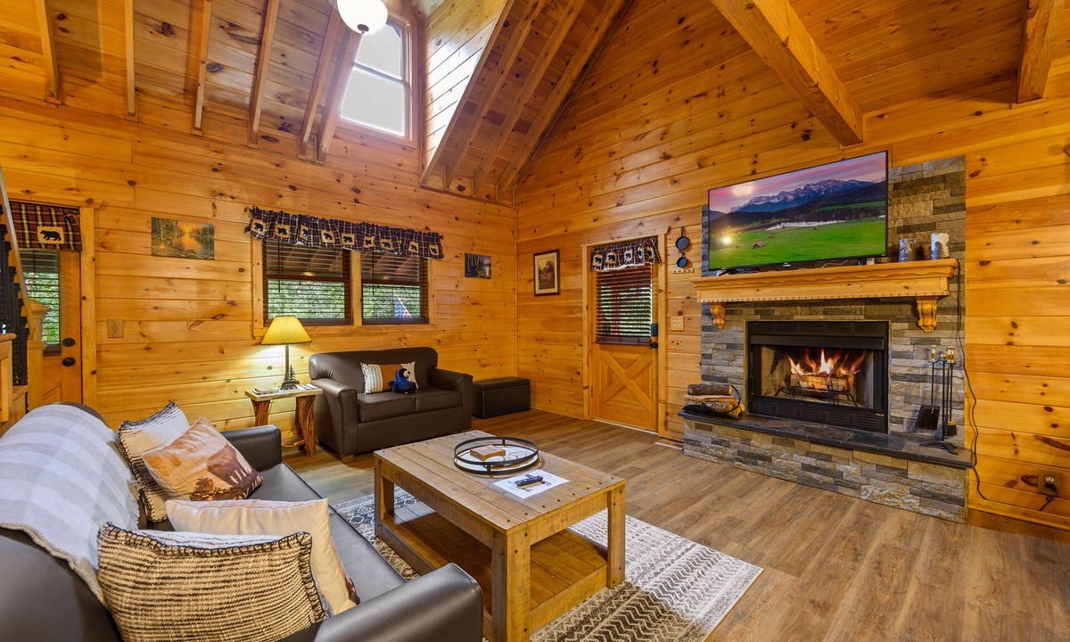 Sevierville Cabin | Springtime Specials! Secluded Log Cabin-NEW Hot Tub-Wrap Around Porch