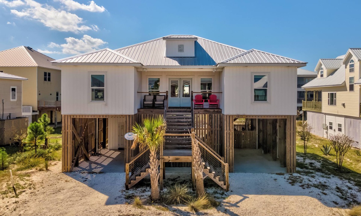 Dauphin Island House | Sunset Blessing: 4BR Home w/Hot Tub & Pool Access