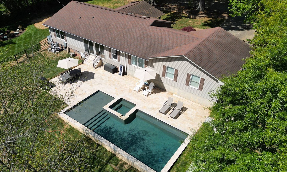 Mooresville House | Welcome to Carolina Cove - New Pool/Spa, Firepit, Single Level home with amazing views!