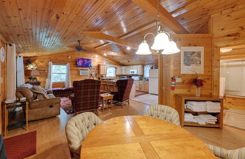 Robbinsville Cabin | 3 Mi to Lake Santeetlah! Rustic Apt w/Decks