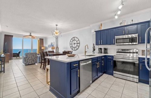 West Panama City Beach Condo | 4 Free Beach Chairs & 2 Umbrellas, Updated Beach-Front Condo, Large Balcony!