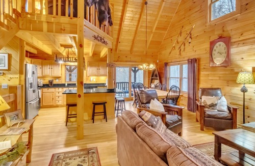 Maggie Valley Cabin | A Little Piece of Heaven in Maggie Valley w/Hot tub/Fire Pits/Bumper Pool