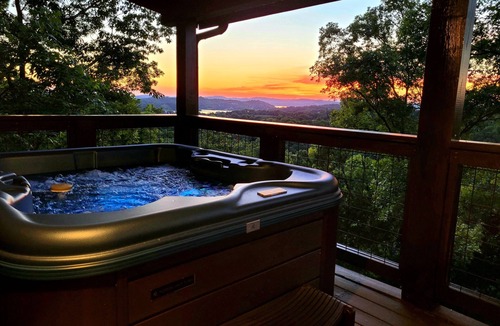 Sevierville Cabin | AmazingLakeView! GasFireplace+HotTub+PoolTable+Retro Gaming System