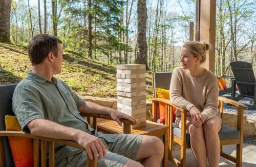 Wolf Laurel House | Asheville Private Retreat Game Room Hot Tub