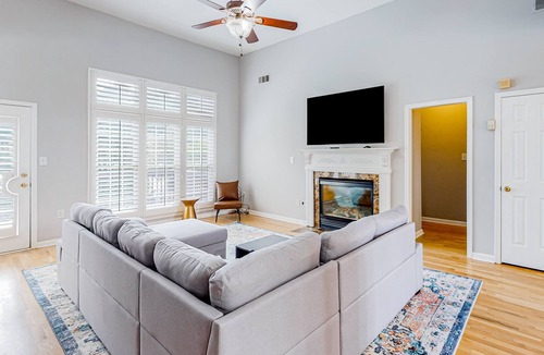 East Point House | Beautiful dog-friendly stay with a full kitchen, central AC, W/D, and patio