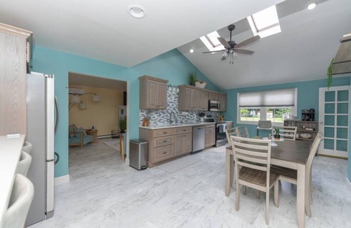 Lake Luzerne-Hadley House | Beautiful home on the river with Private Dock.