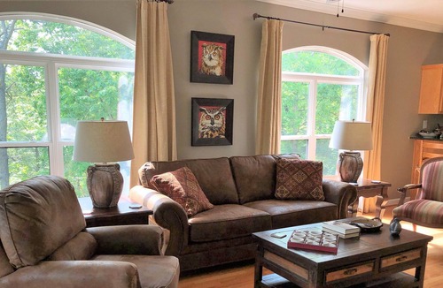 Lake Toxaway Condo | Beautiful Mountain Retreat with Fantastic Views of Toxaway Falls!