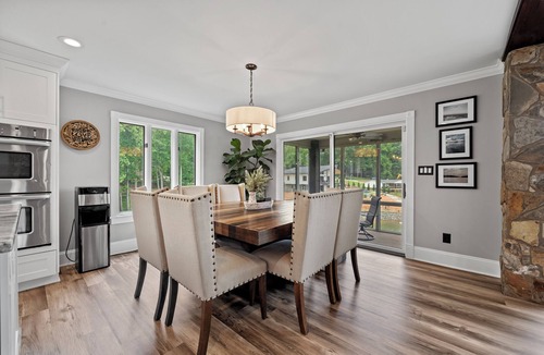 Mooresville House | Beautiful Waterfront Home w Hot Tub and great entertaining options!