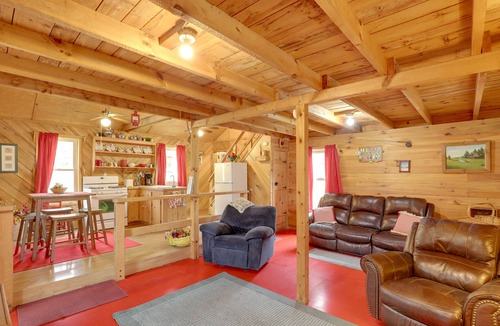 Hot Springs Cabin | Blue Ridge Hideaway! Cabin w/River Access & Views