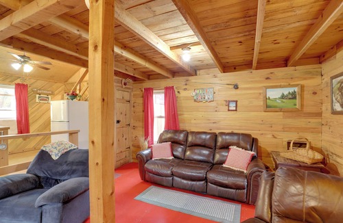 Hot Springs Cabin | Blue Ridge Hideaway! Cabin w/River Access & Views