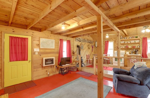 Hot Springs Cabin | Blue Ridge Hideaway! Cabin w/River Access & Views