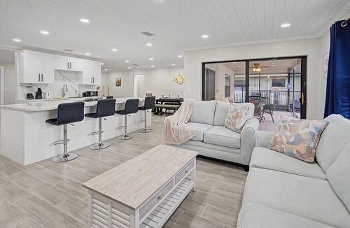 Port Richey House | Canal Front Retreat | Private Pool, Dock, and Game Room