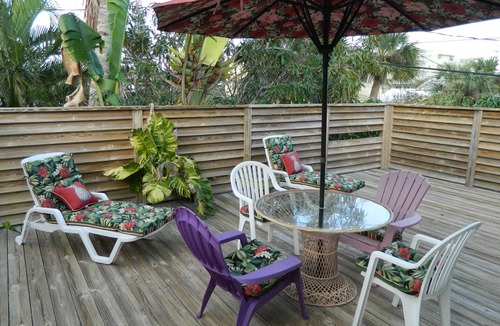 Cocoa Beach Villa | Cara Mia's Blue Rose a secluded jewel in South Cocoa Beach