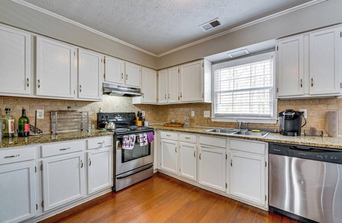 Church Street House | Centrally Located Fayetteville Home: Deck + Yard