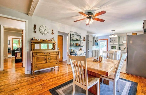 Alexander House | Charming home with fireplace, central AC, washer/dryer, & fast WiFi