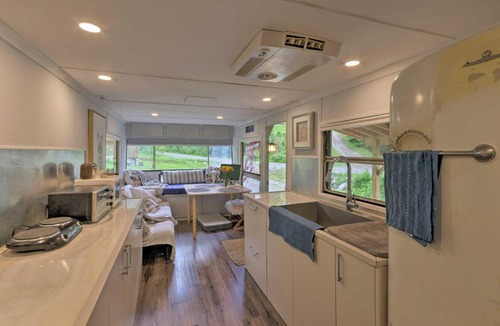Marshall House | Converted Trailer w/Furnished Deck in Marshall!