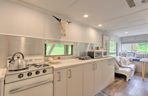 Marshall House | Converted Trailer w/Furnished Deck in Marshall!