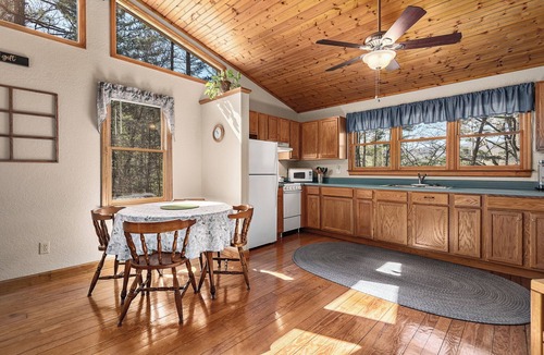 Hot Springs Cabin | Couples Cabin w/King Bed, Wi-Fi, Hot Tub, & Grill in WNC Mtns