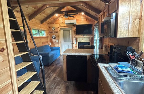 Altamont Cabin | Cozy 1 BR cabin 100 feet from the Linville River near Newland, NC.