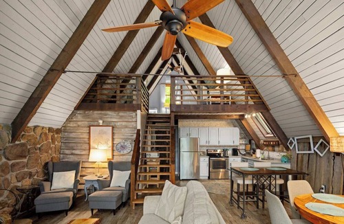 Wolf Laurel Cabin | Cozy A-Frame Mountain Retreat in Wolf Laurel – Stunning Views & Adventure Awaits!