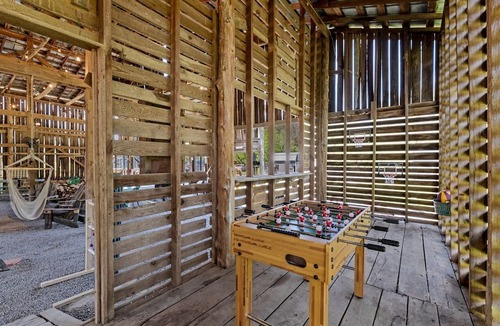 Newport Cabin | Cozy A-Frame Retreat with Creekside Hammock Getaway in Newport, Tennessee