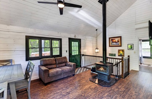 Lake Toxaway Cabin | Cozy Cabin + Bunks | Porch + Firepit | Waterfalls + Brevard | The Hearthwood