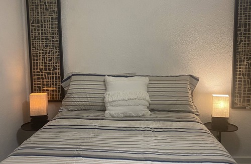 Gulfport Apartment | Cozy retreat half a mile away from the Beach set amidst peaceful tropical garden